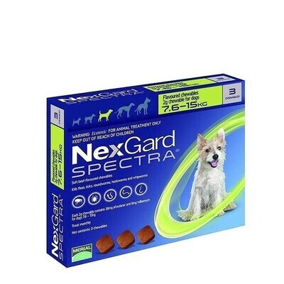 NEXGARD SPECTRA 7,5-15 KG 3 COMP