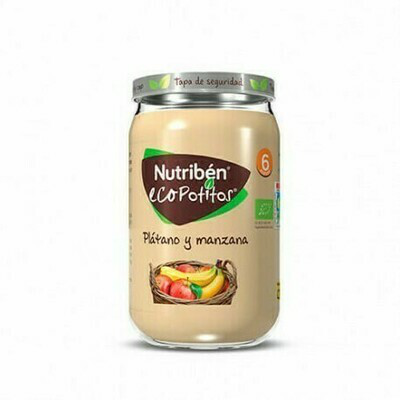 NUTRIBEN ECOPOTITOS PLATANO MANZANA 235 G