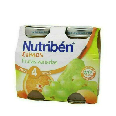 NUTRIBEN ZUMO FRUTAS VARIADAS  130 ML 2 U BIPACK