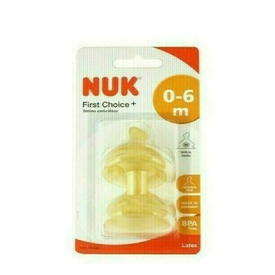 TETINA LATEX T-1 NUK  LECHE 0-6 M 2 U