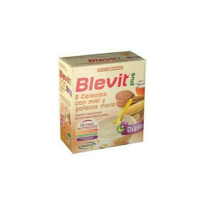 BLEVIT PLUS DUPLO 8 CEREAL MIEL GALLETA