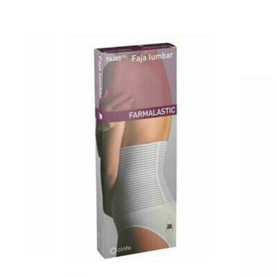 FAJA LUMBAR FARMALASTIC VELCRO BLANCA T- 3