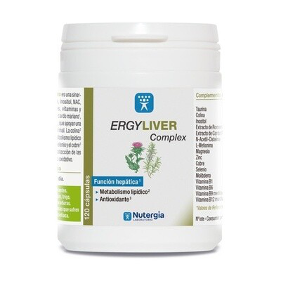 ERGYLIVER COMPLEX 120 CAPSULAS NUTERGIA