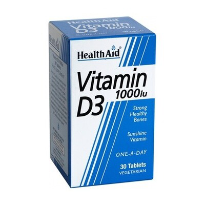 VITAMINA D3 1000 IU 30TABS HEALTH AID