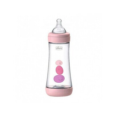 BIBERON PLASTICO T SILICONA CHICCO PERFECT5 ROSA