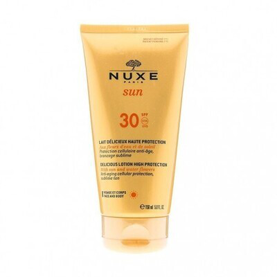 NUXE SUN LOCION DELICIOSA ROSTRO Y CUERPO SPF