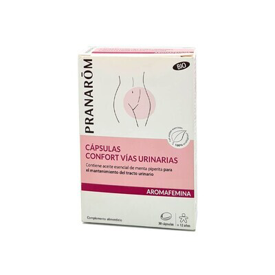 PRANAROM AROMAFEMINA CÁPSULAS CONFORT VIAS URINARIAS 30 CAPS