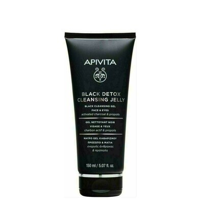 APIVITA LIMP GEL NEGRO DETOX ROSTRO Y OJOS CARBON Y PROPOLIS150ML