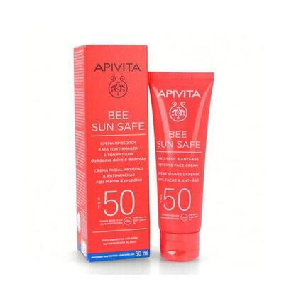 APIVITA BEE SUN SAFE CREMA ANTIMANCHAS Y ANTIARRUGAS SPF 50 50ML