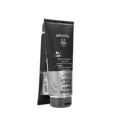 APIVITA LIMP DUPLO GEL NEGRO DETOX ROSTRO Y OJOS 2X150ML