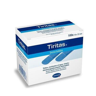 HARTMANN TIRITAS DETECTABLES COLOR AZUL 100 UDS.