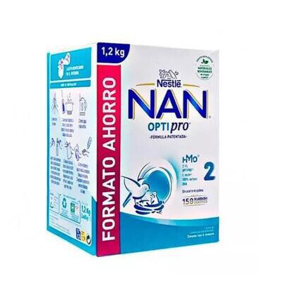 NESTLE NAN OPTIPRO 2 LECHE DE CONTINUACION 2 ENVASE 600 G PACK AHORRO