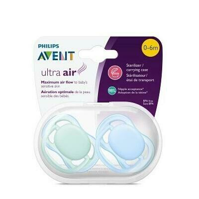 AVENT CHUPETE ULTRA AIR 0- 6M NIÑO 2U