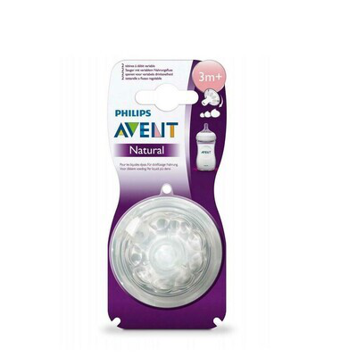 AVENT TETINA NATURAL 3M  FLUJO VARIABLE