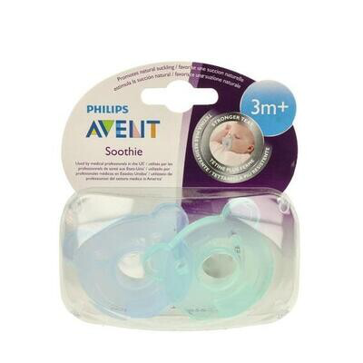 AVENT CHUPETE SILICONA SOOTHIES (TODO SILICONA)  3 M 2U NIÑO