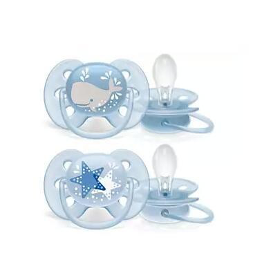 AVENT CHUPETE ULTRASOFT 6-18M DECORADOS NIÑO 2U