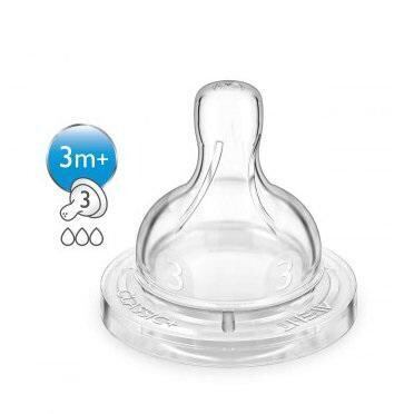 AVENT TETINA CLASSIC  3M FLUJO MEDIO 3 ORIFICIOS