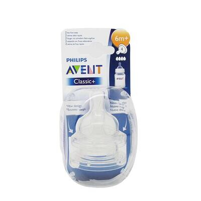 AVENT TETINA CLASSIC  6M FLUJO RAPIDO 4 ORIFICIO