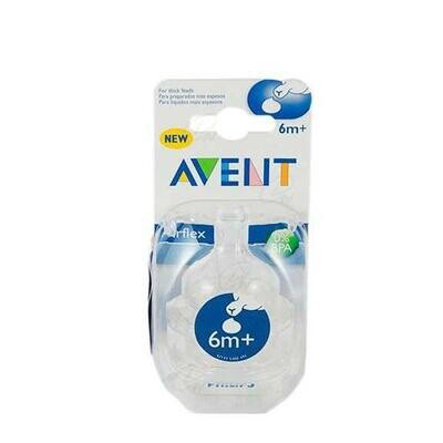 AVENT TETINA CLASSIC  6M LIQUIDOS ESPESOS RANURA