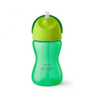 AVENT VASO CON PAJITA SILICONA VERDE 300 ML  18M