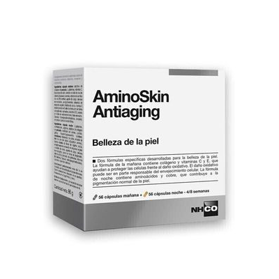 NHCO AMINOSKIN ANTIAGING BELLEZA DE LA PIEL 56 CAPSULAS MAÑANA   56 CAPSULAS NOC